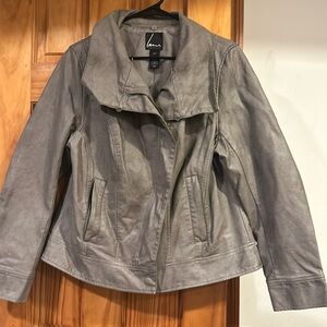 Faux leather women’s jacket